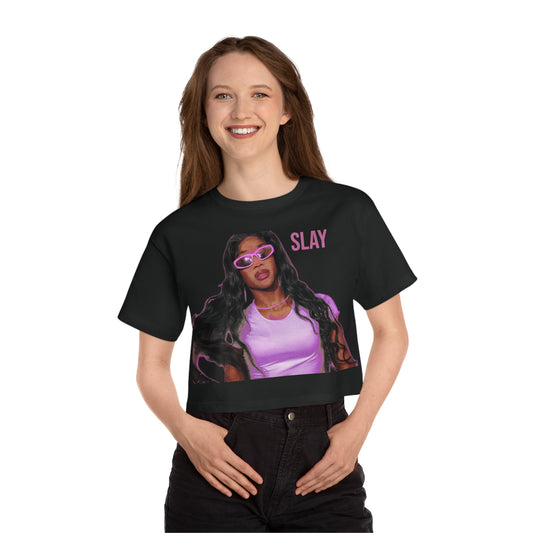 SLAY Champion Cropped T-Shirt