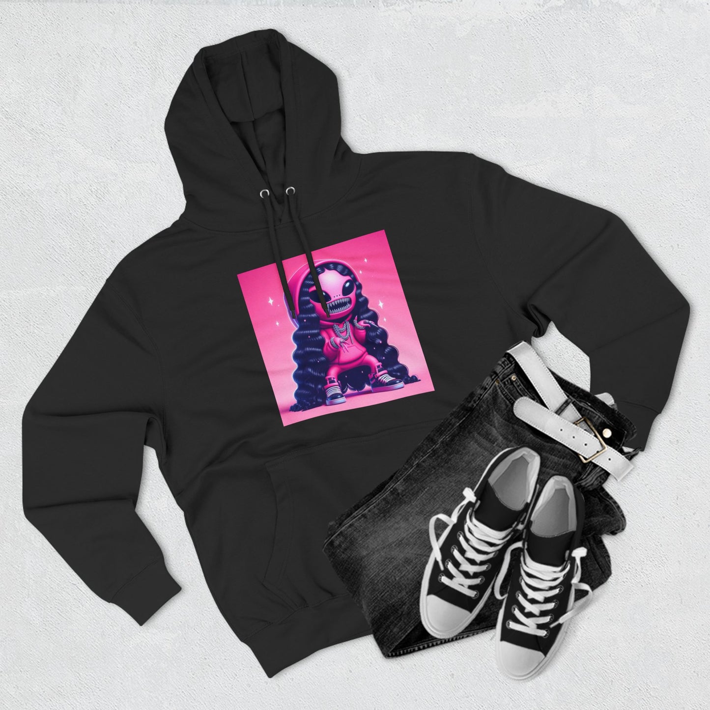 PINK ALIEN HOODIE