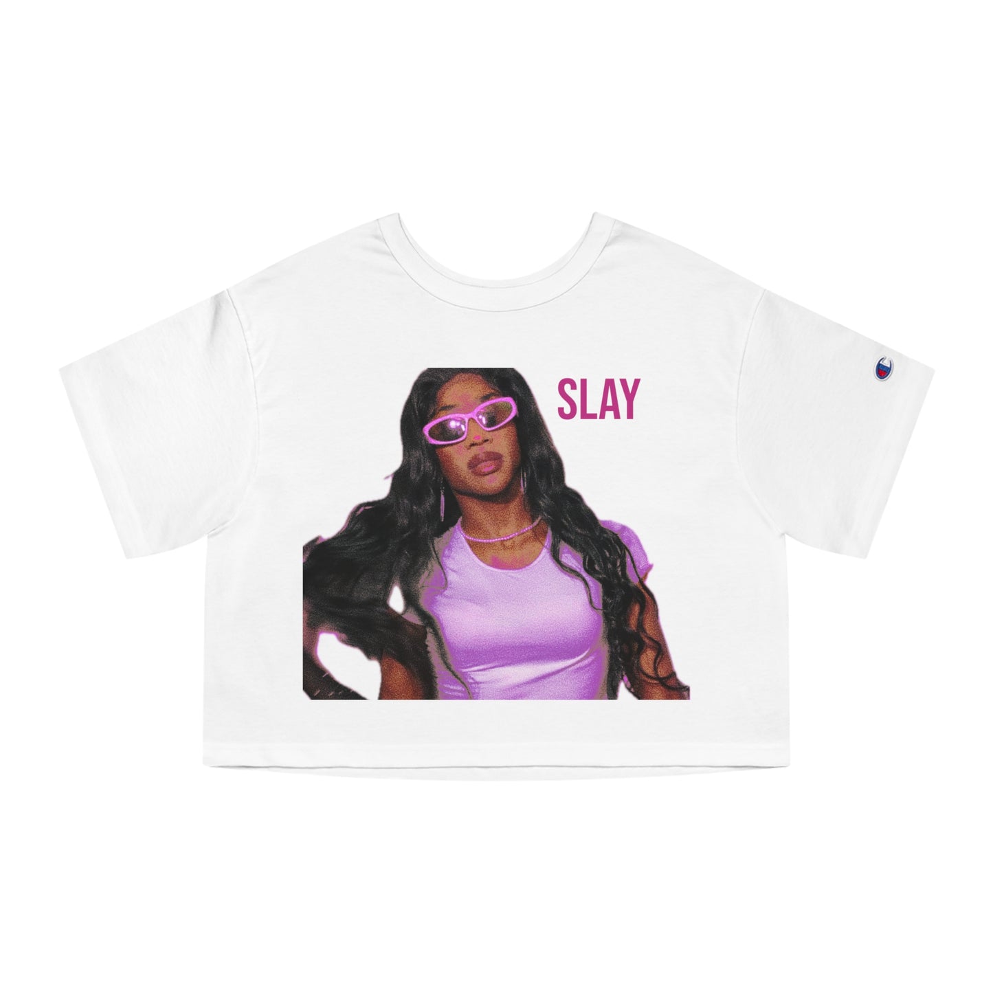 SLAY Champion Cropped T-Shirt