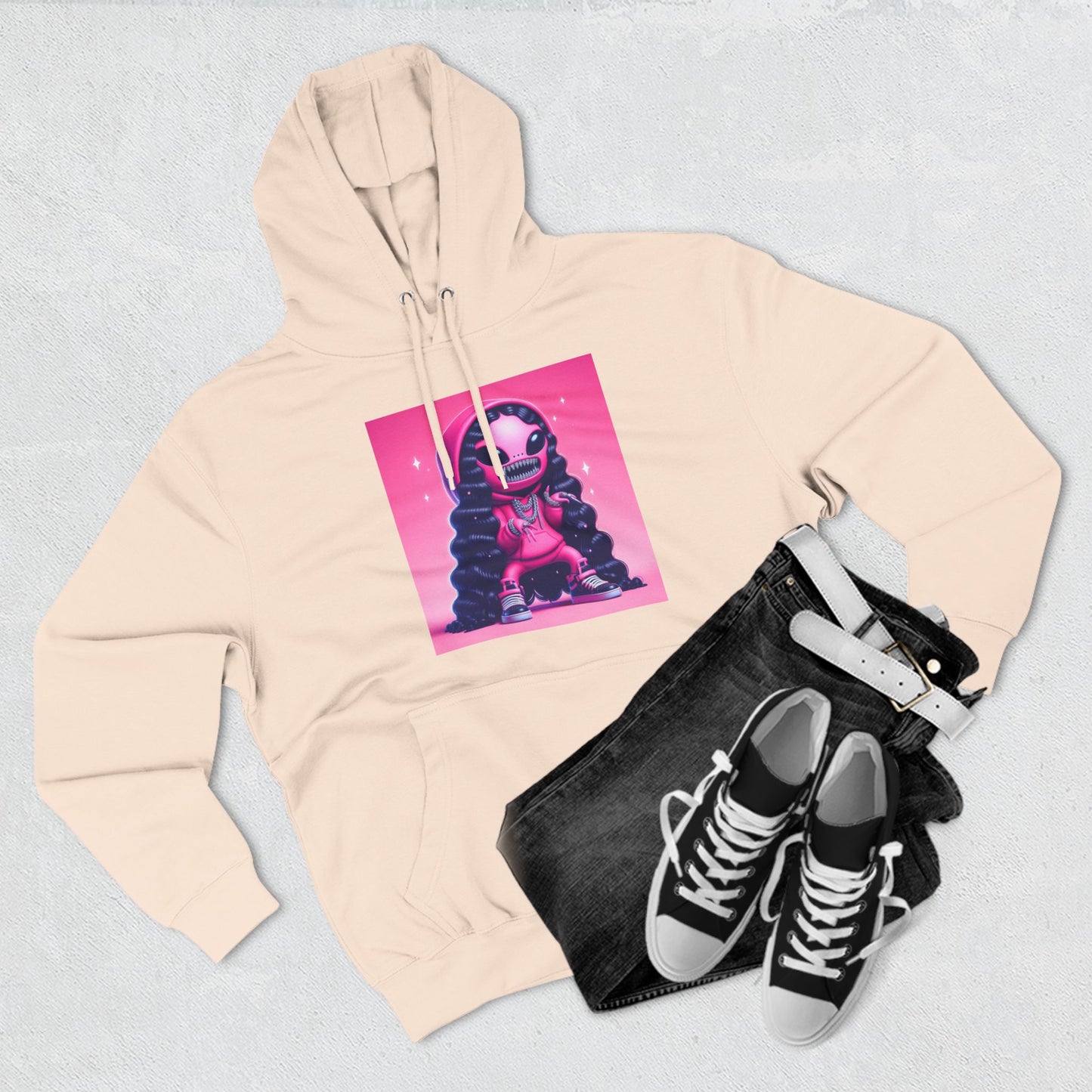 PINK ALIEN HOODIE