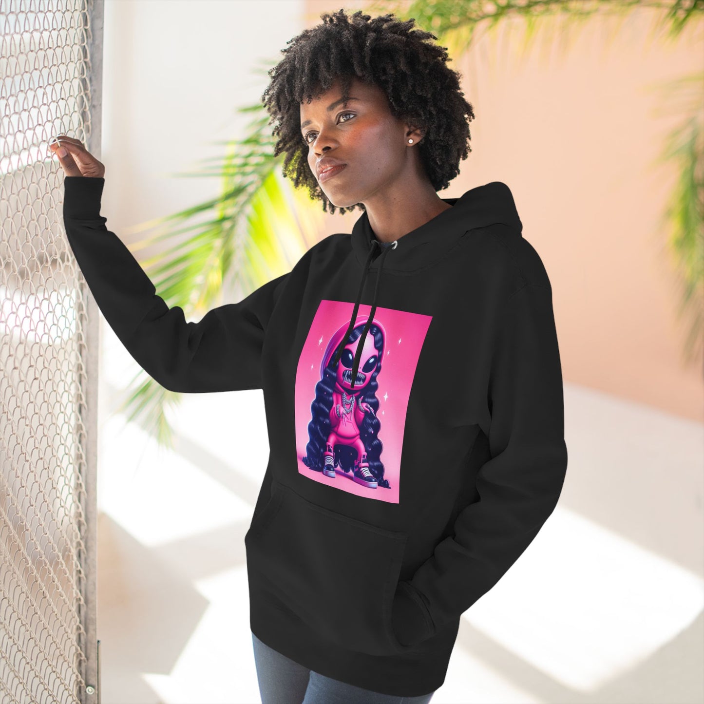 PINK ALIEN HOODIE