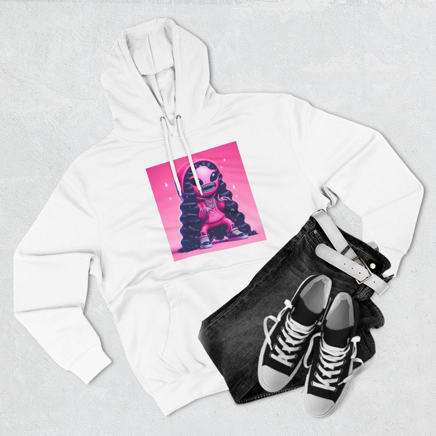 PINK ALIEN HOODIE